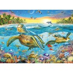 100 pc Ravensburger Puzzle - Swim with Sea Turtles XXL Pieces