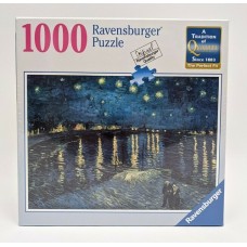 1000 pc Ravensburger Puzzle - Van Gogh Starry Night Over the Rhone *