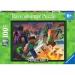 100 pc Ravensburger Puzzle - Monster Minecraft  XXL Pieces