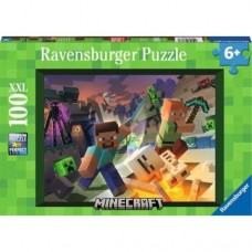 100 pc Ravensburger Puzzle - Monster Minecraft  XXL Pieces