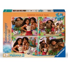 100 pc Ravensburger Puzzle - Disney Moana 2  4 x 100pc  