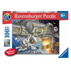 100 pc Ravensburger Puzzle - On The Space Station XXL Pieces NEW
