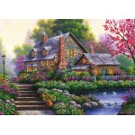 1000 pc Ravensburger Puzzle - Romantic Cottage