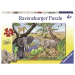 60 pc Ravensburger Puzzle - Safari Animals *