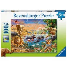 100 pc Ravensburger Puzzle - Savannah Jungle Waterhole XXL Pieces