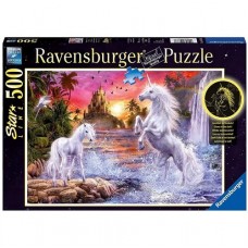 500 pc Ravensburger Puzzle - Unicorn by the River - Starline