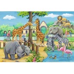 24 pc Ravensburger Puzzle - Welcome to the Zoo 2x24pc