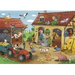 12 pc Ravensburger Puzzle - Working on the Farm  2x12 pc