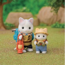 Sylvanian Families - Exciting Exploration Set - Latte Cat Brother + Baby NEW in 2024