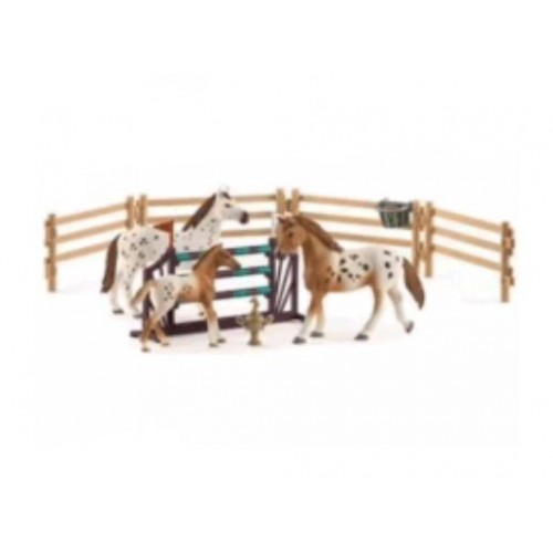 schleich appaloosa family set