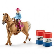 Barrel Racing with Cowgirl - Schleich 41417 *