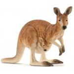 Kangaroo with Joey - Schleich 14756