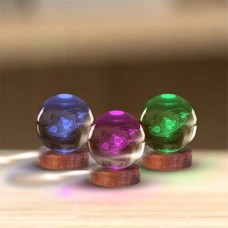 3D Crystal Ball Lamp - Solar System