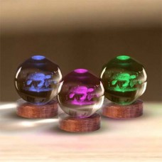3D Crystal Ball Lamp - Turtle
