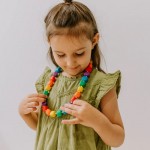 Princess & The Pea Sensory Necklace Rainbow - Jellystone Designs