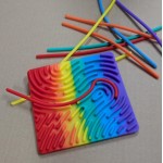 Sensory Activity Board Rainbow - Square