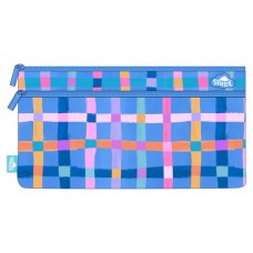 Pencil Case Twin ZIp - Pastel Plaid - Spencil