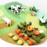 Playscape Felt - Farm Mat Small Playscape Felt - Farm Mat Small