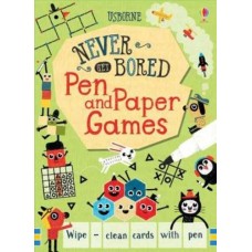 Never Get Bored Pen and Paper Games Cards - Usborne Never Get Bored Pen and Paper Games Cards - Usborne