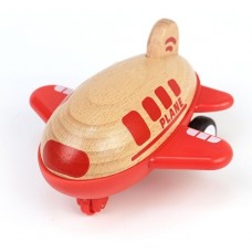 Airplane Racer with Sound Wooden - Red