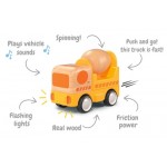 Cement Mixer Truck with Lights & Sound - Wooden