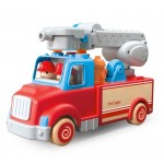 Fire Truck Large with Lights & Sound - Wooden