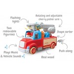 Fire Truck Large with Lights & Sound - Wooden