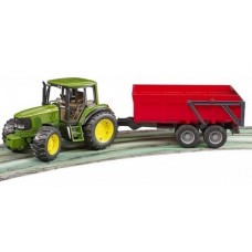  John Deere 6920 Tractor with Frontloader & Tipping Trailer - Bruder 02057