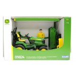 John Deere Lawn Tractor with Trailer & Gardener - Bruder 62104