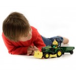 John Deere Lawn Tractor with Trailer & Gardener - Bruder 62104