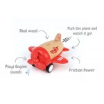 Airplane Propellor with Sound Wooden - Red