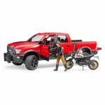 RAM 2500 Power Wagon with Scrambler Bike - Bruder 02502