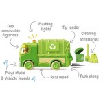 Recycling Truck Large with Lights & Sound - Wooden