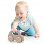 Push Car Wooden - Brown - PolarB - Viga Toys Push Car Wooden - Brown - PolarB - Viga Toys