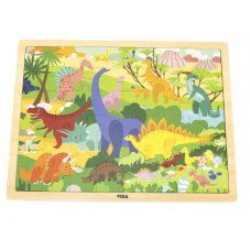 48 pc Viga Toys - Dinosaur Wooden Puzzle