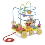 Pull Along Wire Beads with Turning Gears - Viga Toys