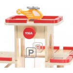 Parking & Gas Station - Wooden Garage - Viga Toys 