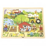 48 pc Viga Toys - Farm Wooden Puzzle